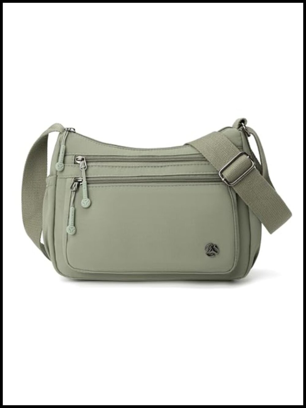 Pealwel Nylon Crossbody Bag Anti Theft Pocket Water Resistant Purse